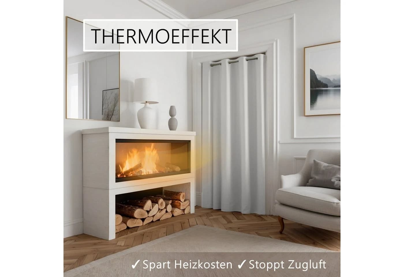 tinycurtains Türvorhang Thermovorhang 150x200cm Polyester - Bild 4