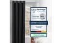 Cozyor Verdunkelungsvorhang 2er-Set Schwarz Thermoisolierend mit Magnethalter Bild 3