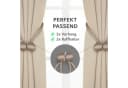 Cozyor Verdunkelungsvorhang 2er-Set Beige mit Magnethalter Bild 1