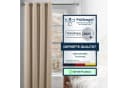 Cozyor Verdunkelungsvorhang 2er-Set Beige mit Magnethalter Bild 3