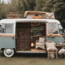 Cozyor Makramee Vorhang Schwarz Boho Raumteiler mit Stange Bild 3
