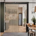 Cozyor Makrameevorhang Beige Boho Handgemacht mit Stange Bild 1