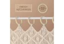 Cozyor Makrameevorhang Beige Boho Handgemacht mit Stange Bild 4