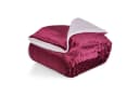 Cozyor Wohndecke XL Kuscheldecke Sherpa Bordeaux Rot Bild 2