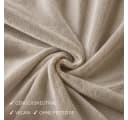 Cozyor Kuschelbettwäsche 3-teilig Beige Mikrofaser Flanell Teddy Bild 5