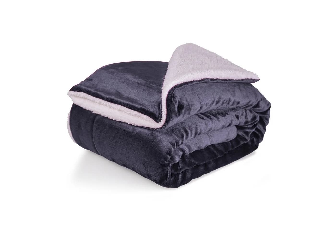 Cozyor Wohndecke Kuscheldecke XL warm Sherpa Anthrazit - Bild 2