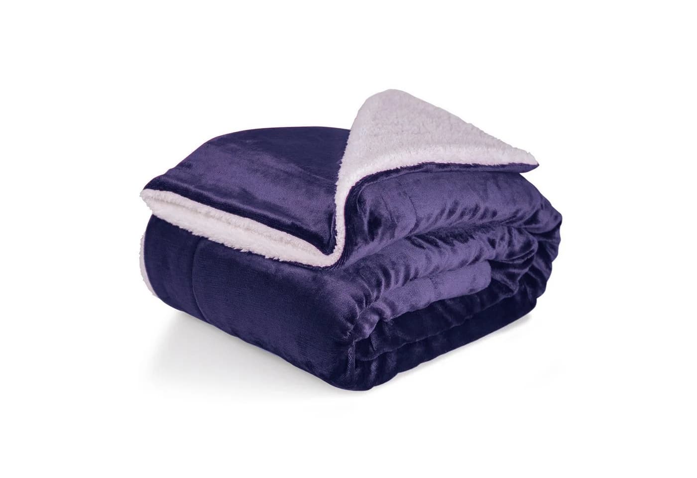 Cozyor Wohndecke Kuscheldecke XL warm Sherpa Dunkelblau - Bild 2
