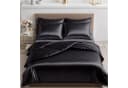 Cozyor Satin-Bettwäsche Schwarz 3-teilig mit Reißverschluss Bild 2