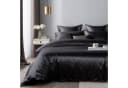 Cozyor Satin-Bettwäsche Schwarz 3-teilig mit Reißverschluss Bild 5