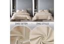 Cozyor Wendebettwäsche Satin & Mikrofaser Beige 3-teilig Bild 3