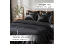 Cozyor Wendebettwäsche Schwarz Satin & Mikrofaser 3-teilig Bild 3