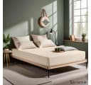 Cozyor Spannbettlaken 2er Set Beige Mikrofaser Bild 1