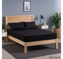 Cozyor Spannbettlaken 2er Set Schwarz Mikrofaser Bild 4