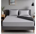 Cozyor Spannbettlaken 2er Set weich Mikrofaser hellgrau Moonlight Bild 1