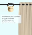 Cozyor Makramee Vorhang Weiß mit Klemmstange Bild 5