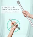 Cozyor Makramee Vorhang Weiß Boho Raumteiler mit Klemmfix-Stange Bild 5