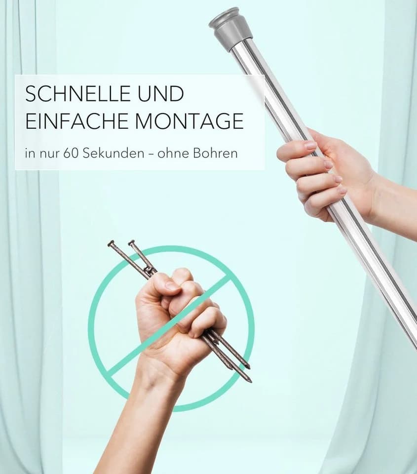 Cozyor Makramee Vorhang Weiß Boho Raumteiler mit Klemmfix-Stange - Bild 5