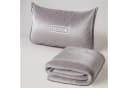 Cozyor 2-in-1 Reisedecke & Reisekissen Hellgrau Flanell Bild 2