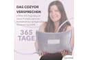 Cozyor 2-in-1 Reisedecke & Reisekissen Hellgrau Flanell Bild 5