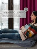 Cozyor Vorhang Set 2x Gardine verdunkelnd Polyester Bordeaux mit Stange Bild 4