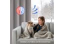 Cozyor Vorhang Set 2x Gardine Grau Verdunkelnd mit Stange Bild 4