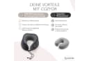 Cozyor Nackenkissen Memory Schaum mit Schlafmaske Set Grau Bild 5