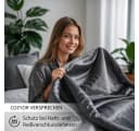 Cozyor Wendebettwäsche Satin & Mikrofaser Anthrazit 3-teilig Bild 1