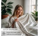 Cozyor Wendebettwäsche Satin & Mikrofaser Weiß 3-teilig Bild 1