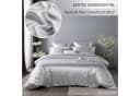 Cozyor Satin-Bettwäsche Weiß Purity 3-teilig mit Reißverschluss Bild 5