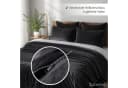 Cozyor Kuschelbettwäsche Schwarz Mikrofaser Flanell 3-teilig Bild 4