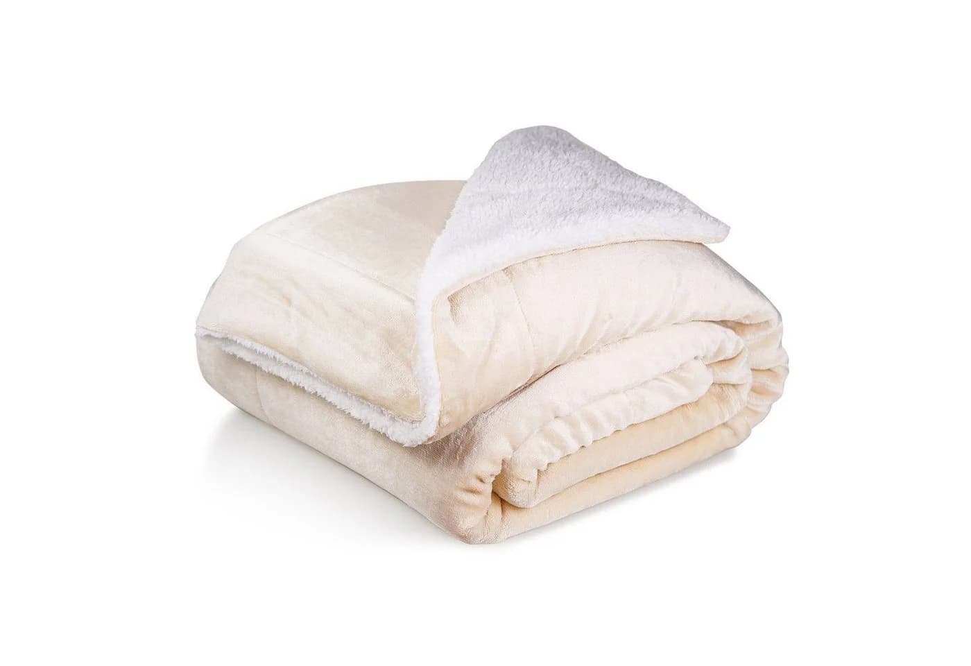 Cozyor Wohndecke Kuscheldecke XL warm Sherpa, dicke Sofadecke, hochwertige Tagesdecke Beige - Bild 2