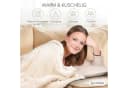 Cozyor Wohndecke Kuscheldecke XL warm Sherpa, dicke Sofadecke, hochwertige Tagesdecke Beige Bild 3
