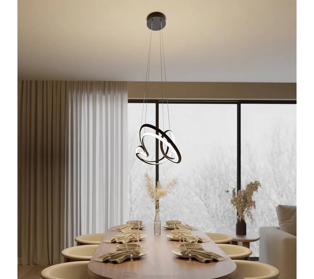 Neona LED Deckenleuchte AURORA Schwarz LED fest integriert Warmweiß - Bild 5