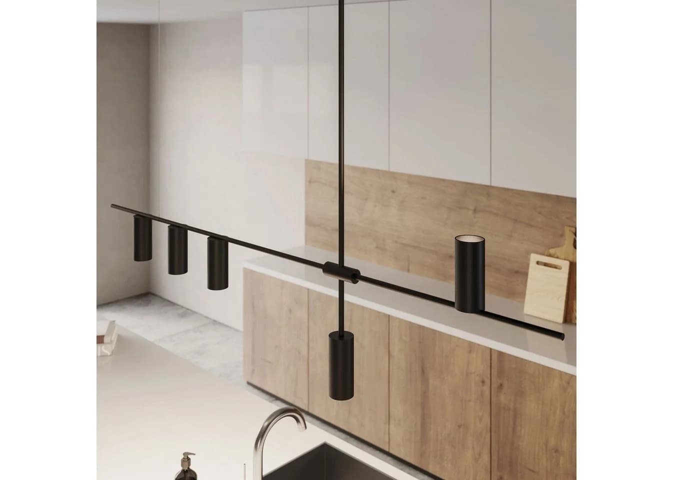 Neona AJAX Pendelleuchte Schwarz Dimmbar Aluminium - Bild 5
