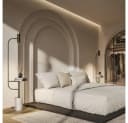Neona Stehlampe ARTEMIS Schwarz mit beweglichem Leuchtelement und Marmoroptik Bild 5