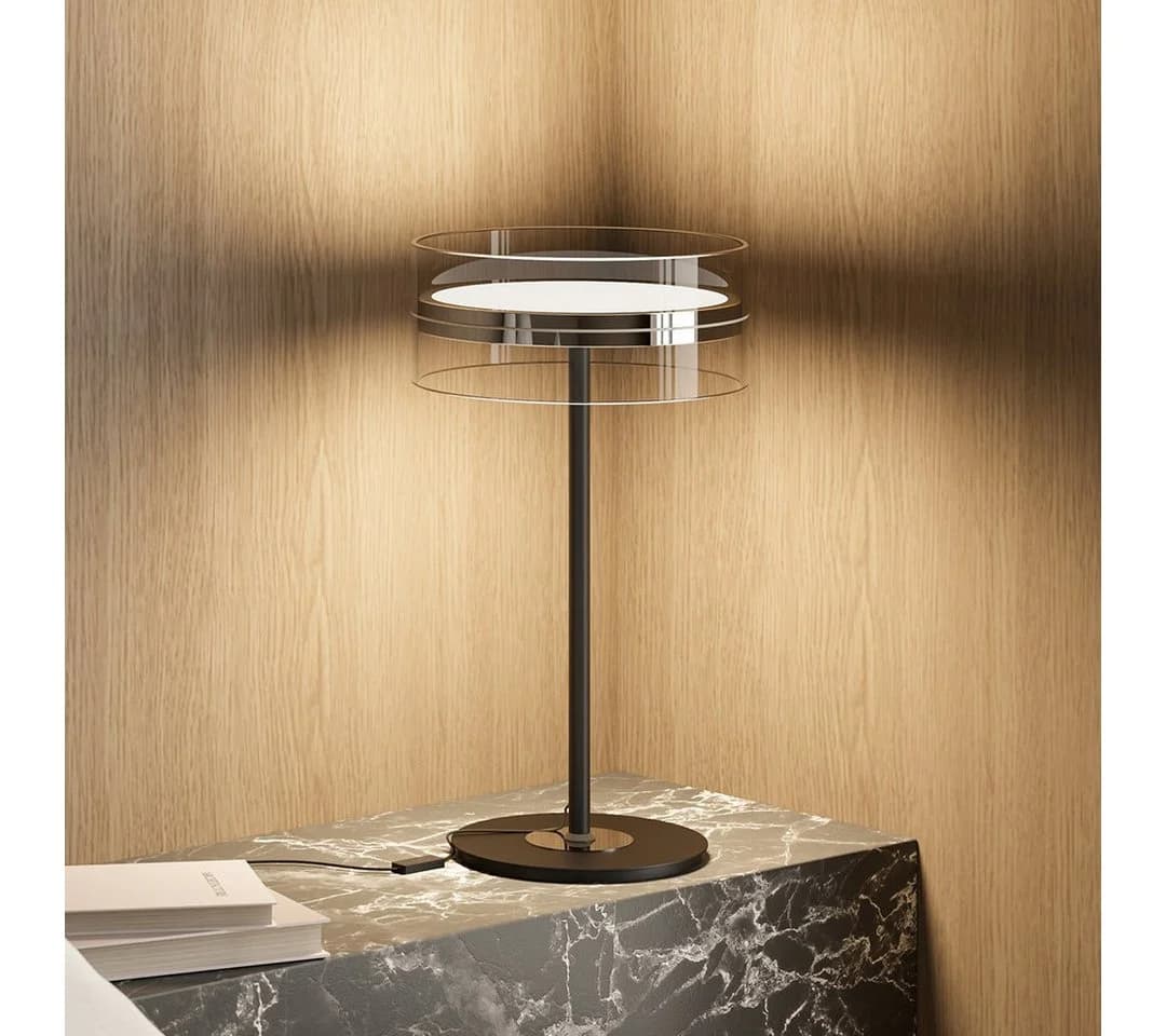 Neona LED Tischleuchte ASTERIA Schwarz Chrom Dimmbar - Bild 2