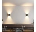 Neona LED Wandleuchte POLARIS Schwarz 360° drehbar IP65 Bild 1