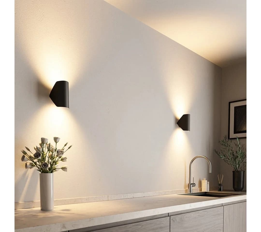 Neona LED Wandleuchte POLARIS Schwarz 360° drehbar IP65 - Bild 2