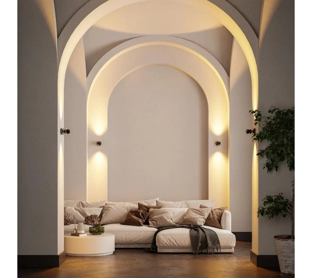 Neona LED Wandleuchte PONTOS Schwarz Chrom Dimmbar - Bild 2