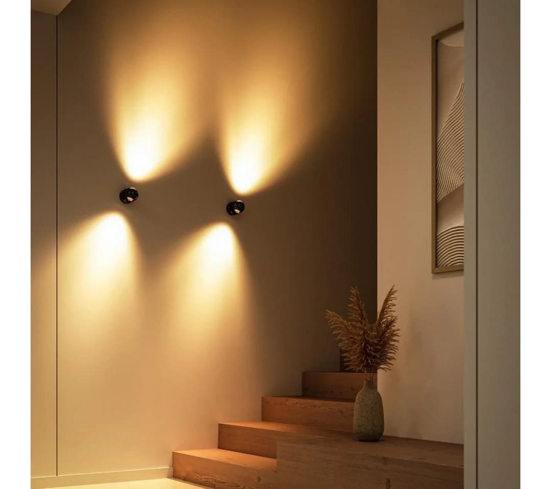 Neona LED Wandleuchte PONTOS Schwarz Chrom Dimmbar - Bild 4
