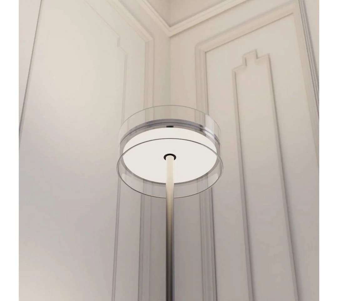 Neona LED Stehlampe THEIA Schwarz Chrom LED fest integriert Warmweiß - Bild 3