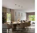 Neona LED Deckenleuchte LYRA Schwarz Aluminium Bild 1