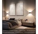 Neona LED Wandleuchte XENA Warmweiß Aluminium Bild 1