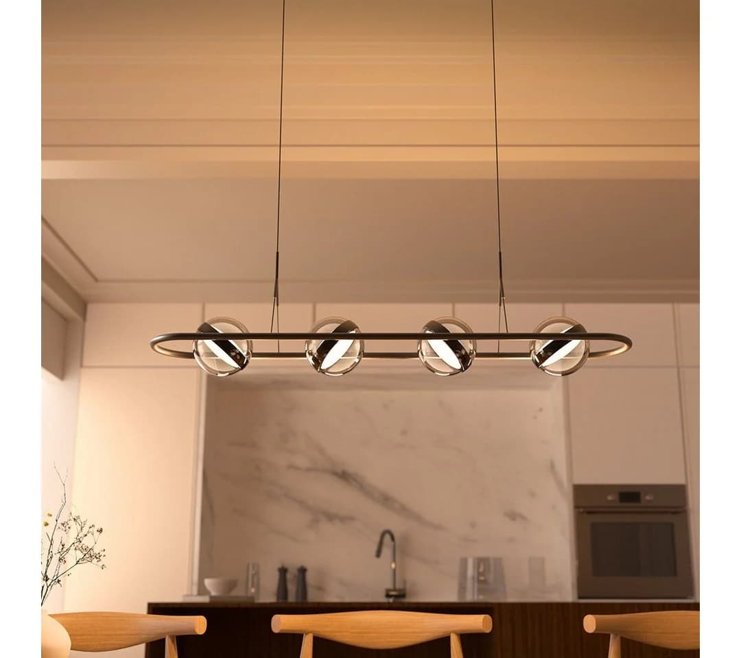 Neona LED Deckenleuchte RIVA Schwarz Dimmbar Modern - Bild 4