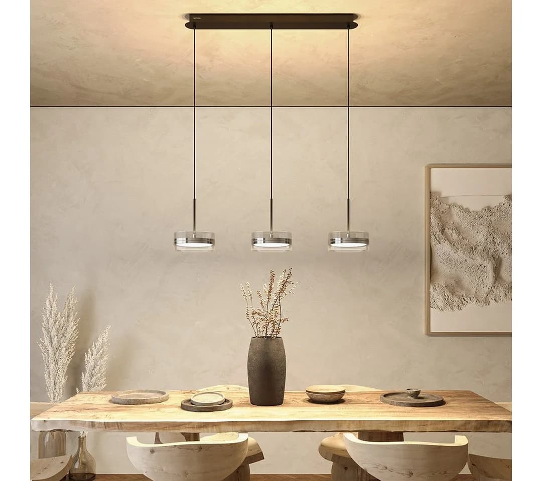 Neona LED Deckenleuchte SOLANA Dimmbar Warmweiß Chrom Schwarz - Bild 2