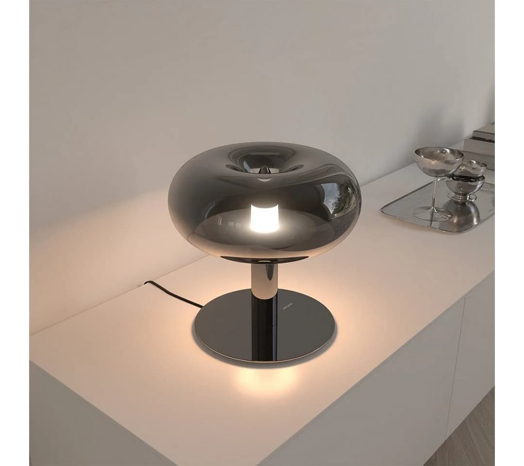 Neona LED Tischleuchte Lumio Schwarz chrom Dimmbar Touch - Bild 2