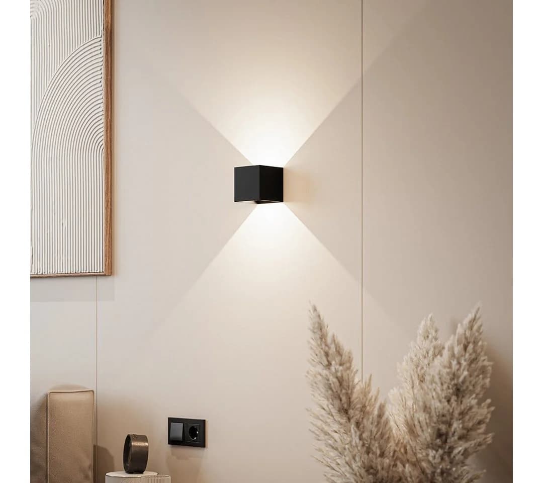 Neona LED Wandleuchte XENA AKKU, Flexibles Lichtspiel durch 4 verstellbare Lichtklappen, Warmweiß - Bild 2