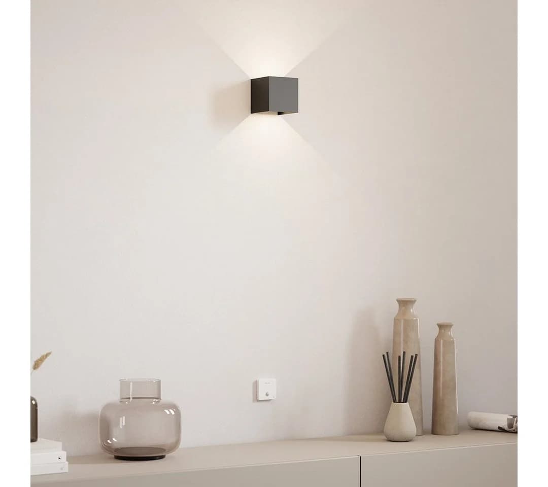Neona LED Wandleuchte XENA AKKU, Flexibles Lichtspiel durch 4 verstellbare Lichtklappen, Warmweiß - Bild 5