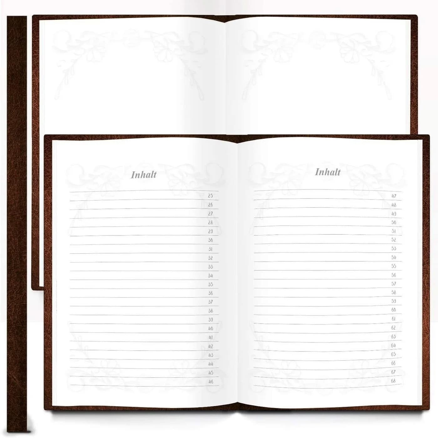 Logbuch-Verlag Leeres Kochbuch Buch der magischen Rezepte Braun Gold DIN A5 - Bild 4