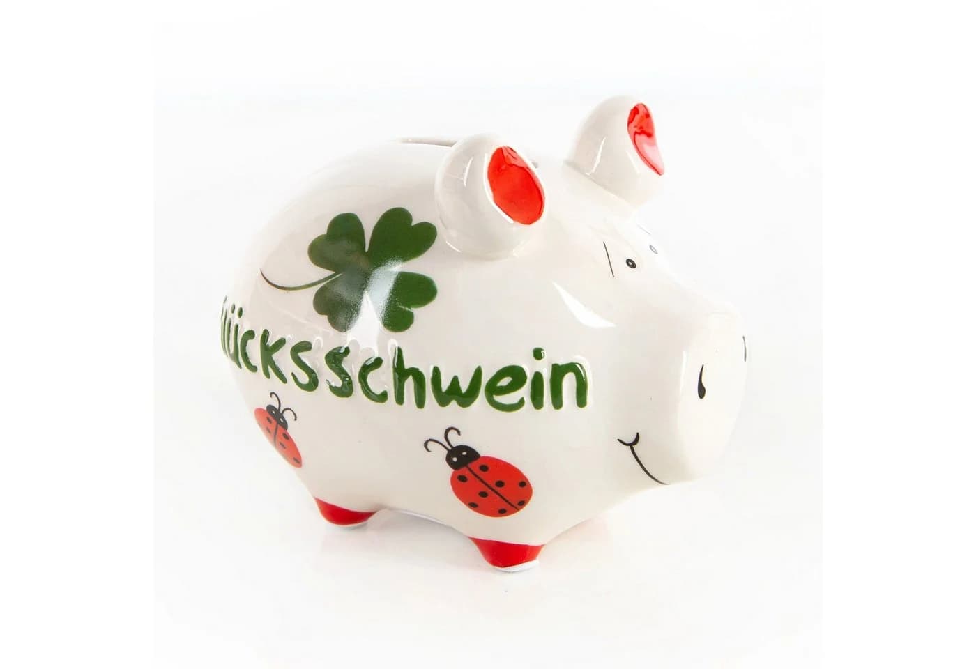 Logbuch-Verlag Dekofigur Sparschwein Glücksschwein aus Keramik